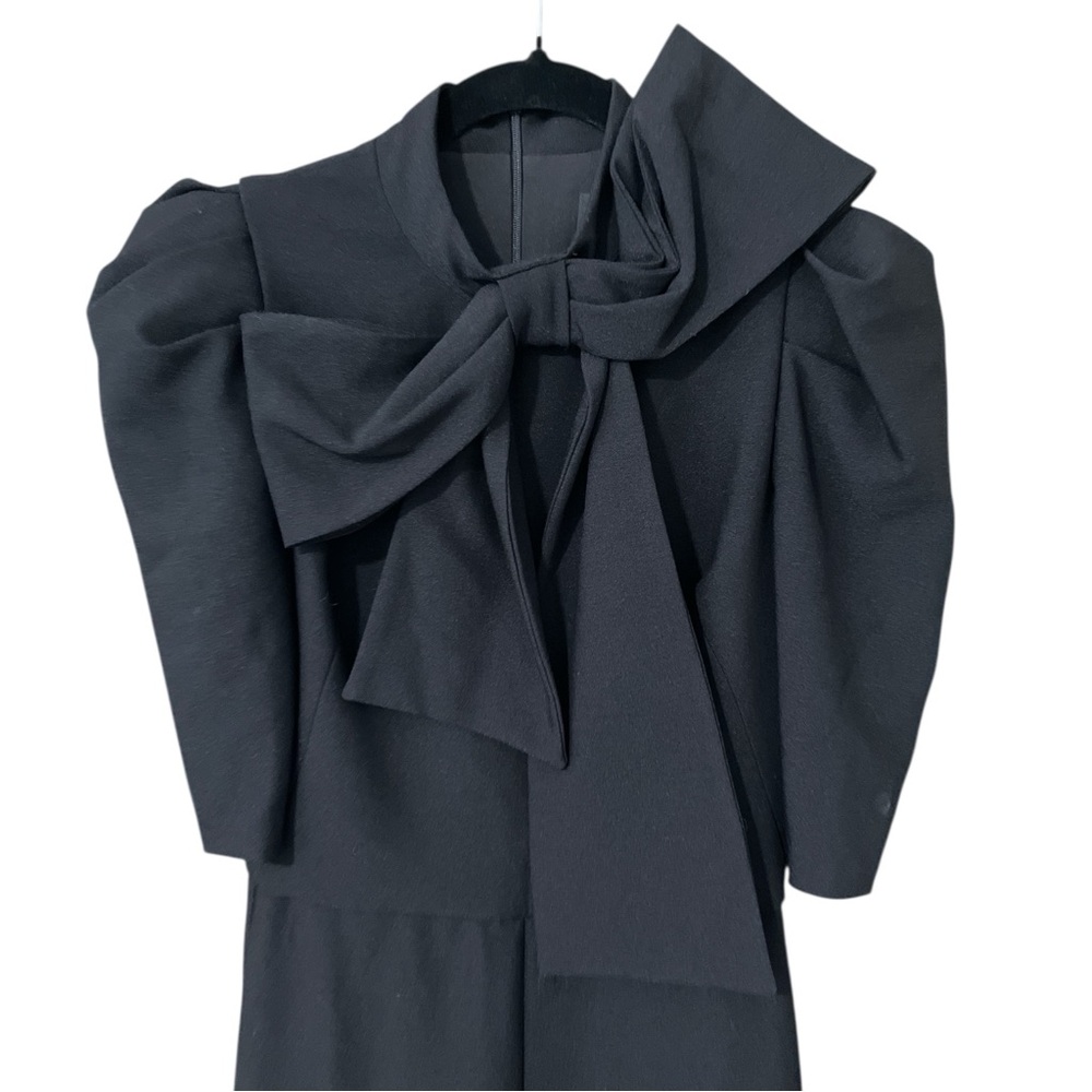 BLACK HALO Eve by Laurel Berman Ara Bow Jumpsuit NWT black, size 0 elegant party - Picture 3 of 12